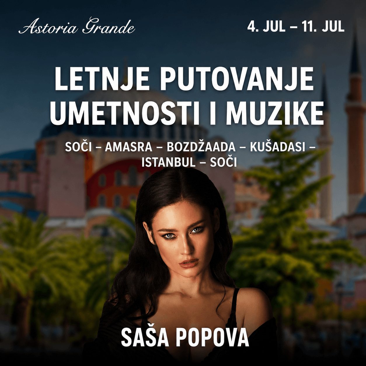 Koncert Saše Popove na kruzeru